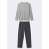 PIJAMA ML MASC CINZA