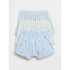 V-3PK SHORT SERENE BLUE