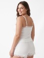 PIJAMA SET RIB BLANCO