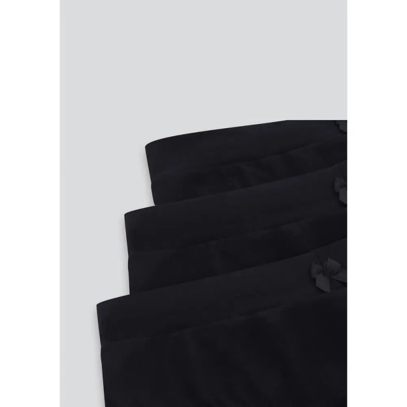 KIT COM 3 CALCINHAS FEM PRETO