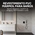 Placa PVC Símil Mármol 2,44 x 1,22 m Mármol Blanco Gris Claro 1