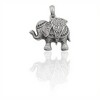 Dije Colgante Elefante-Plata 925 quemada inflada-Sin Piedra-CP3357 sinpiedra