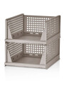 ORGANIZADOR 3 NIVELES CON RIELES BEIGE