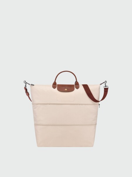 LONGCHAMP - LE PLIAGE ORIGINAL, BOLSO DE VIAJE AMPLIABLE Marfil