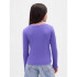 FRCH LS RIBBED TEE BLUE IRIS 2