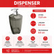 Dispensador de jabon NEGRO TRASLÚCIDO