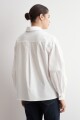 Camisa oversized mangas abullonadas blanco