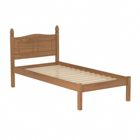 CAMA 1 PLAZA MADERA MARRON MEX