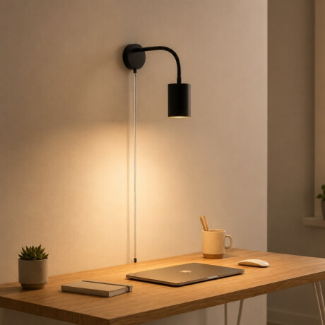 ARTEFACTO DE ADOSAR EN PARED BOLD Luminaria De Pared Bold Orientable Negro