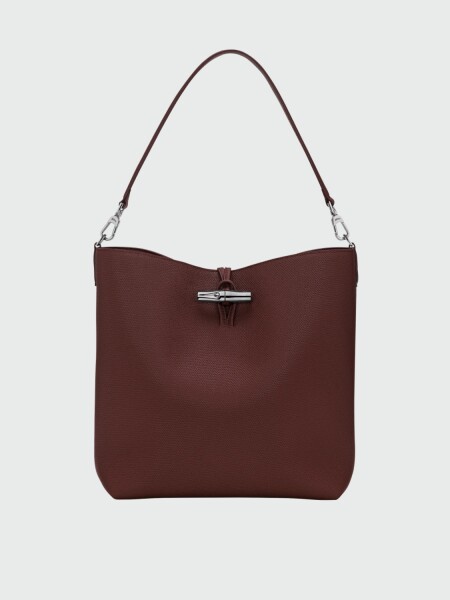 LONGCHAMP - LE ROSEAU, BOLSO HOBO DE HOMBRO, M Bordó