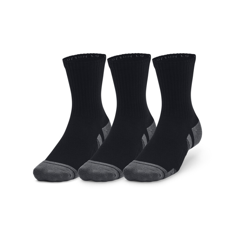 UA Performance Cotton 3p Mid-WHT BLK-001