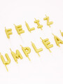 VELAS FELIZ CUMPLEAÑOS LETRAS GOLD DORADO