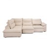 Sillón 5 Cuerpos con Chaise Retráctil y Reclinable - Cesky Beige Derecho