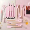 Kit De Menage 19 Utensillos De Cocina+organizador ROSA