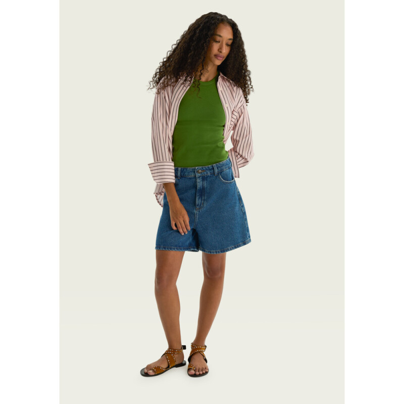 SHORTS FEM AZUL ESCURO