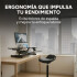 Escritorio Elevable Doble Regulable Altura Hybridesk Compu Color Negro