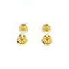 Abridores Media bolita-Oro 18k-Sin piedra-AB9506 sinpiedra