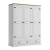 Ropero Mexicano 3 Puertas Blanco 100% Madera Ropero Mexicano 3 Puertas Blanco 100% Madera