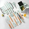 Kit De Menage 19 Utensillos De Cocina+organizador VERDE