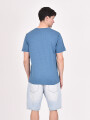 REMERA ESSENCE AZUL MELANGE