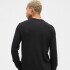 V-FRCH LS WAFFLE MINI LOGO CREW BLACK
