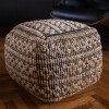 Puff almohadón de piso tejido de yute 40cm Puff almohadón de piso tejido de yute 40cm