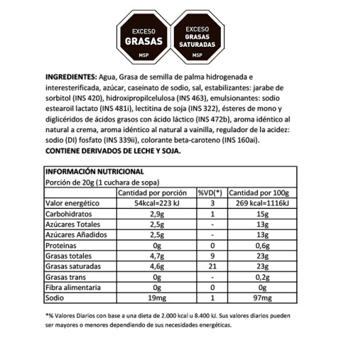 Crema Vegetal UHT ULTRA RICH 1L Crema Vegetal UHT ULTRA RICH 1L