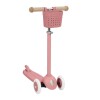 BW-ECO-SCOOTER-CC Monopatín Eco De Tres Ruedas +3 Banwood C/canasto - Raspberry