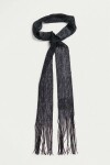 Pañuelo corbatín lurex negro