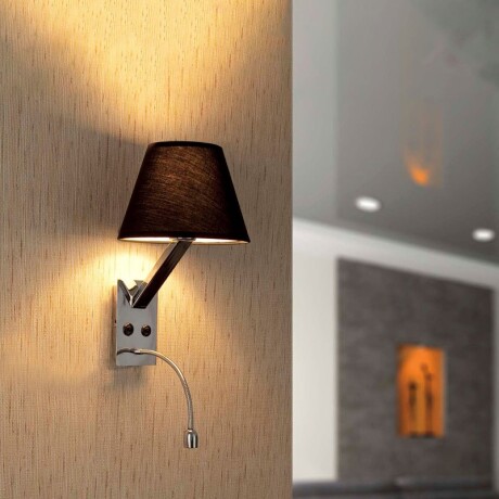 ARTEFACTO VASCA SERIES CON LUZ<br /> PARA PARED Luminaria de Pared Vasca Series Negra