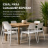 Silla Comedor ComboHome Venecia Pack X6 Blanco 1