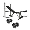 Combo Banco Multifunción ZGS-261 + Barra Recta Mancuernas y 45Kg en Discos de Pesas Combo Banco Multifunción ZGS-261 + Barra Recta Mancuernas y 45Kg en Discos de Pesas