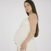 Camisón Maternal Rocío Algodón – Embarazo, Lactancia y Postparto Beige Melange