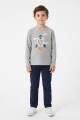 Camiseta manga larga GRIS MELANGE