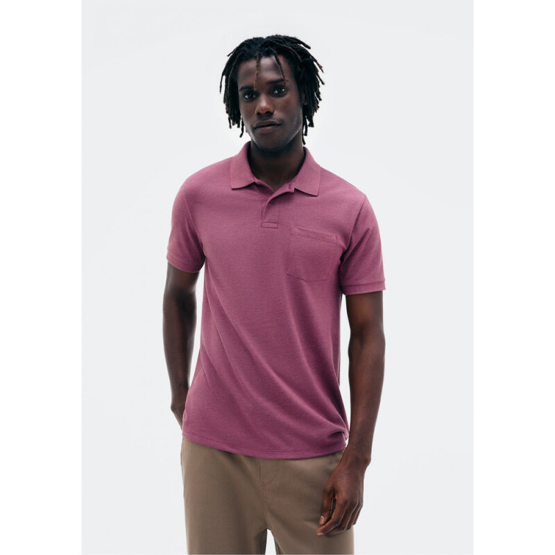 CAMISA POLO MM MASC ROXO MESCLA