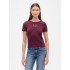 FRCH SS MOD RIB ABBRV TEE TUSCAN RED