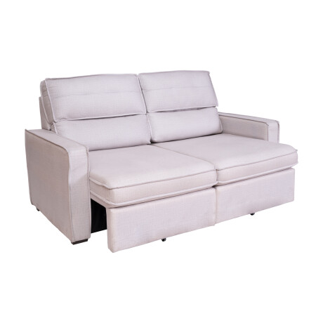SOFA RETRACTIL 2 CUERPOS TELA GRIS AMBAR