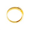 Anillo doble fila-Oro bajo-Piedra Zirconia-AN8046 conpiedra