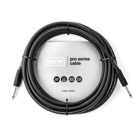 MXR PRO CABLE 6 MTS 20' STRAIGHT/STRAIGHT Unica