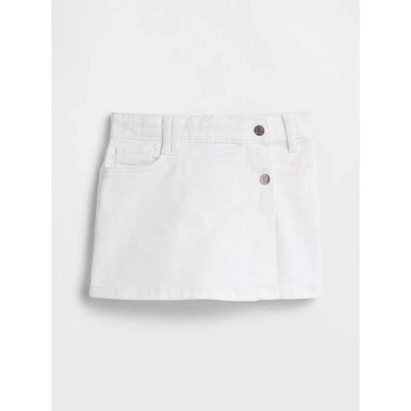 V-DENIM SKORT NEW OFF WHITE