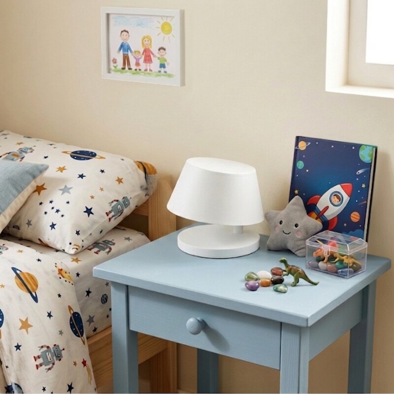 FEDOR DE MESA Lampara Decorativa Fedor Blanca