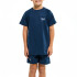 SHORT BOYS POLY LOGO-NA AZUL NAVI