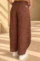 Pantalon barrel Chocolate