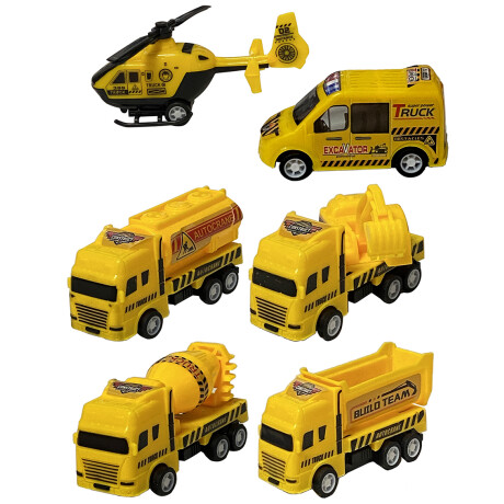 Set de vehiculos de construccion 6 piezas Set de vehiculos de construccion 6 piezas