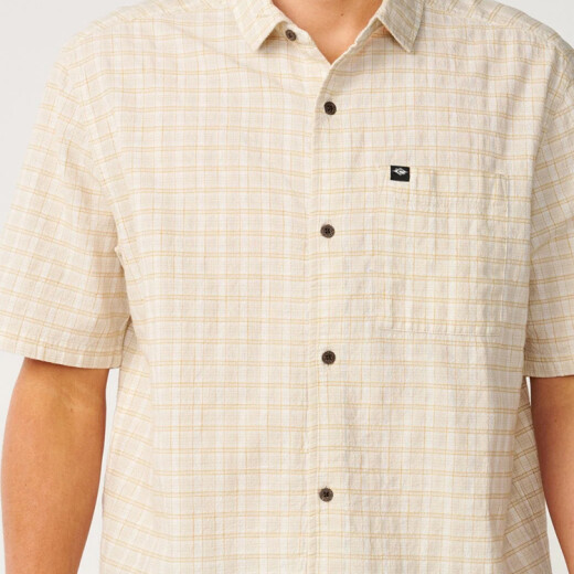 Camisa Rip Curl Classic Surf Check - Beige Camisa Rip Curl Classic Surf Check - Beige