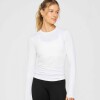 Polo Manga Larga Feather Tech+ Long-Sleeve Top Mujer Classic White
