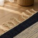 Alfombra con flecos 69x114cm AZUL