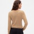 LS BROOKLYN POINTELLE TOP CAMEL HAIR