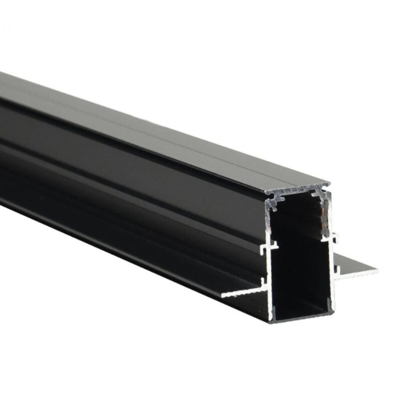 RIEL MAGNETICO PARA EMBUTIR 1M Riel Magnético G2 Embutir 1 Metro Negro