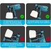 Pistola para Pintar a Batería EcoDrop con 1 Batería 21V Pistola para Pintar a Batería EcoDrop con 1 Batería 21V